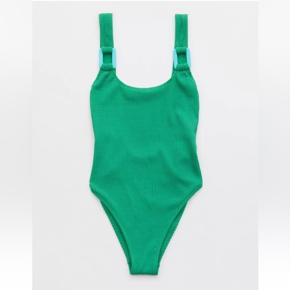 Aerie Crinkle Birthday Scoop One Piece Swimsuit XL NEW!